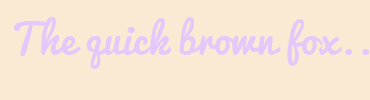 Image with Font Color E4C8FB and Background Color F9EBD3